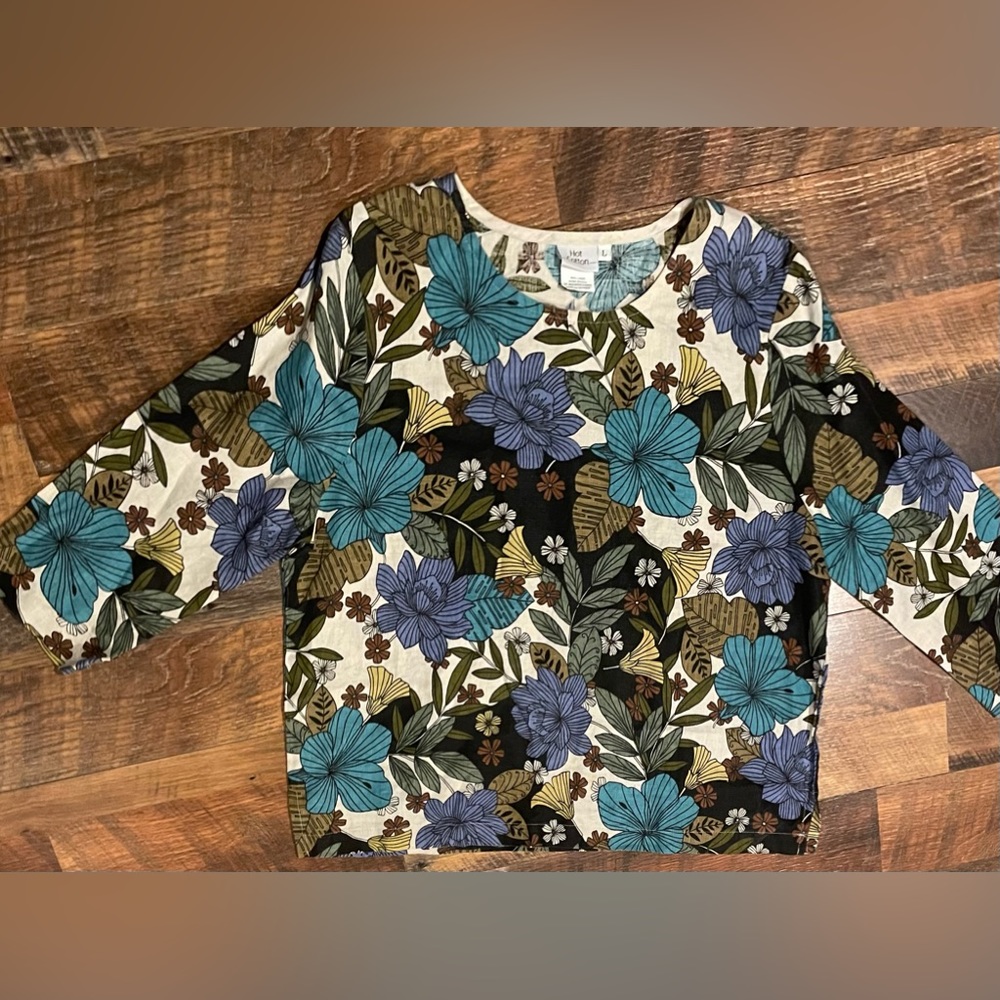 Hot Cotton 3/4 length sleeve Linen shirt